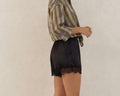 Shorts con bordi in pizzo - V_0075