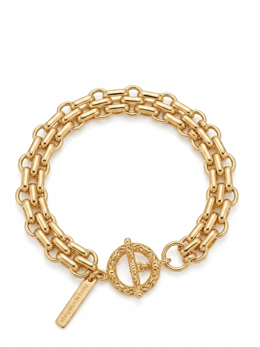 Bracciale catena d'orata CLUB MANHATTAN - V_LINK