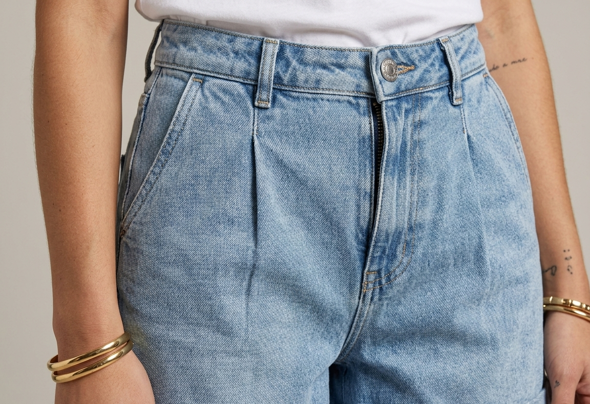 Shorts in denim V_41239