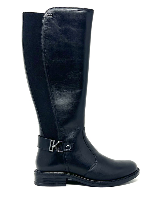 Stivale cavallerizzo vitello nero - 17105N
