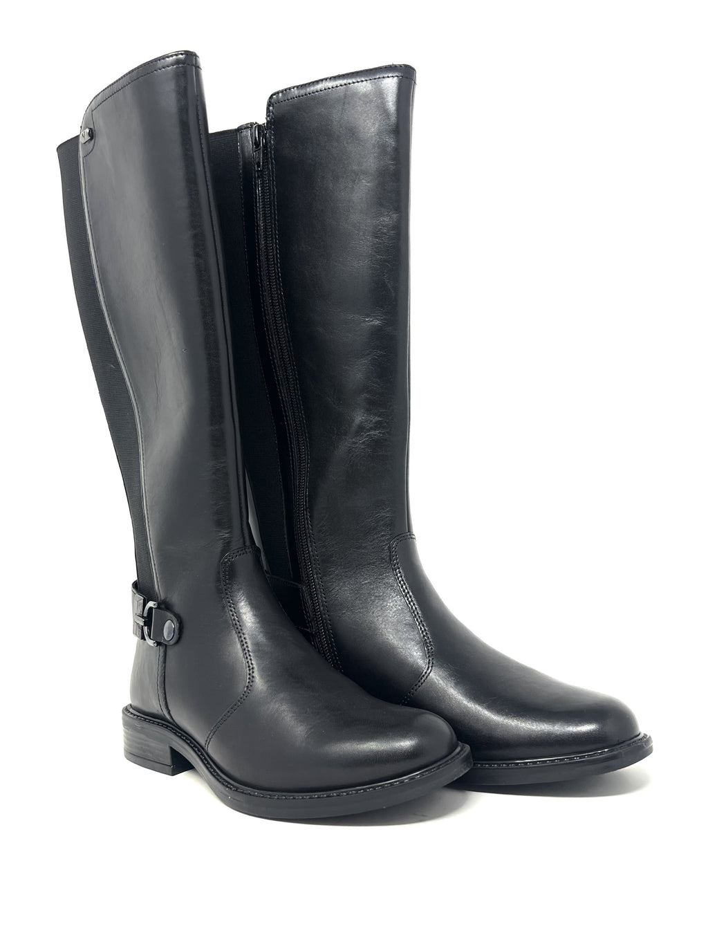 Stivale cavallerizzo vitello nero - 17105N