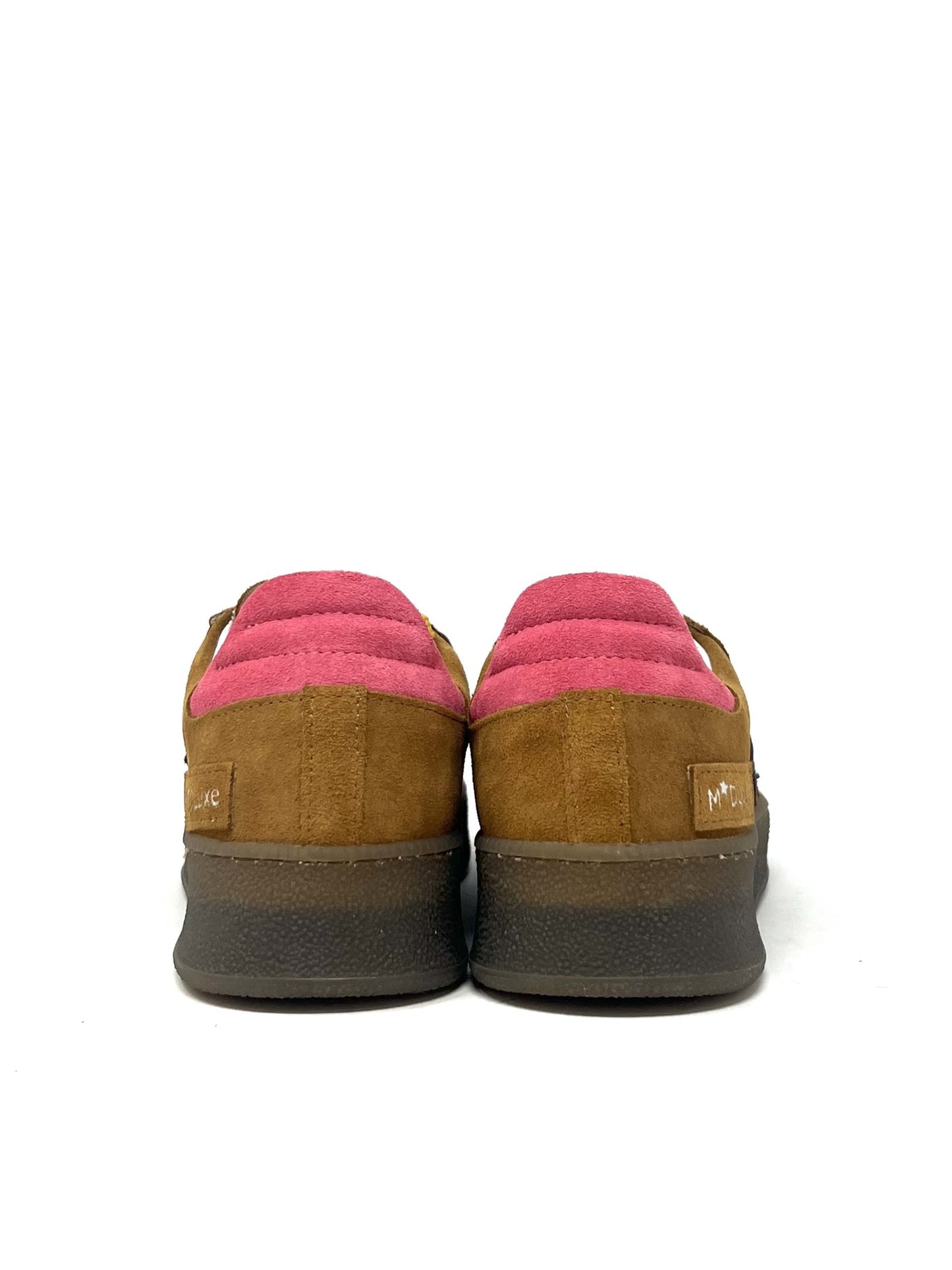 Sneaker stella tabacco lacci gialli - 526SBT