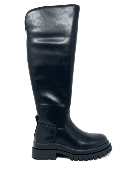 Stivale con gambale alto nero - GR598