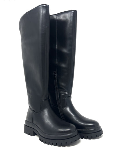 Stivale con gambale alto nero - GR598