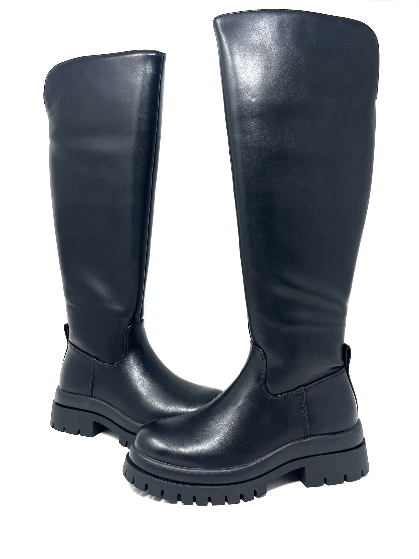 Stivale con gambale alto nero - GR598