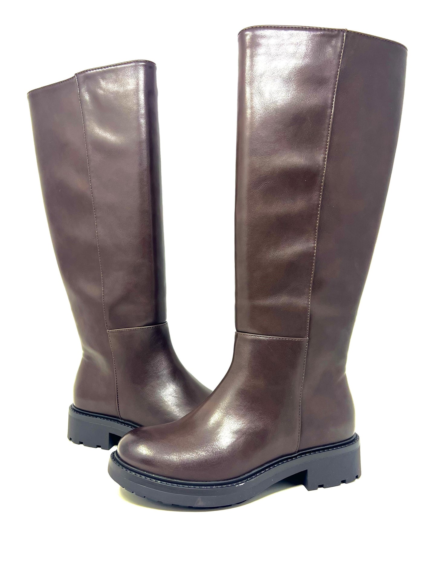 Stivale alto maxicarro caffè - GR633