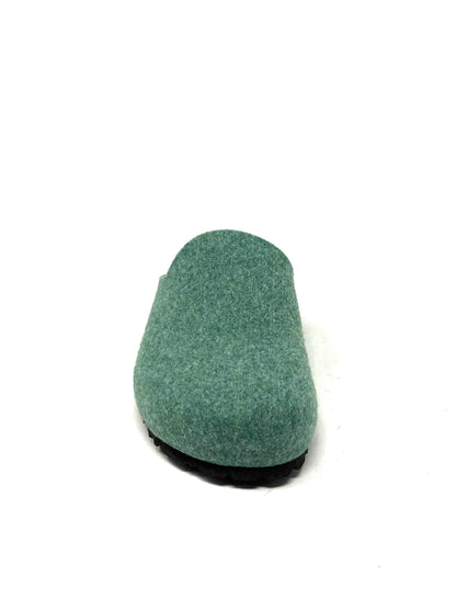 Ciabatta in panno verde - ALP1100