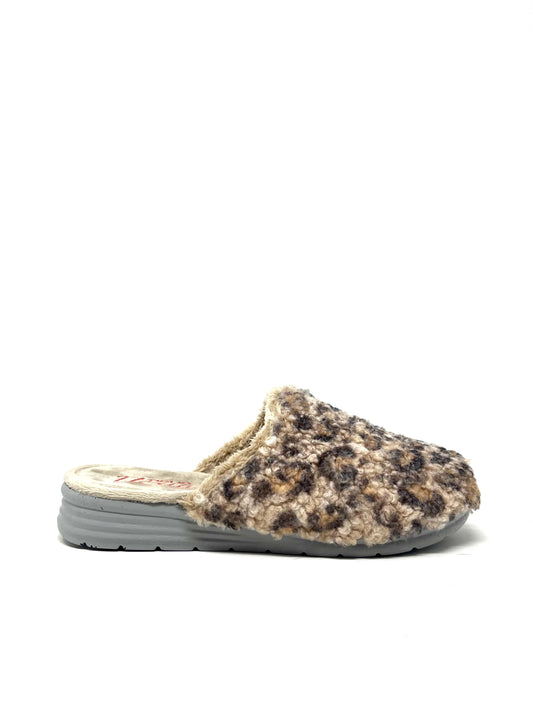 Ciabatta leopardata lana - 5356B