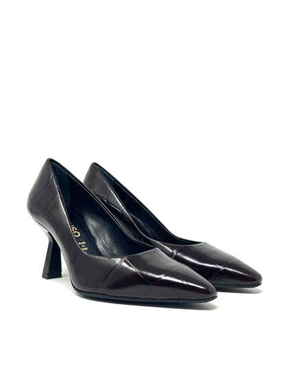 Decollete' in nappa cocco moro - D5204