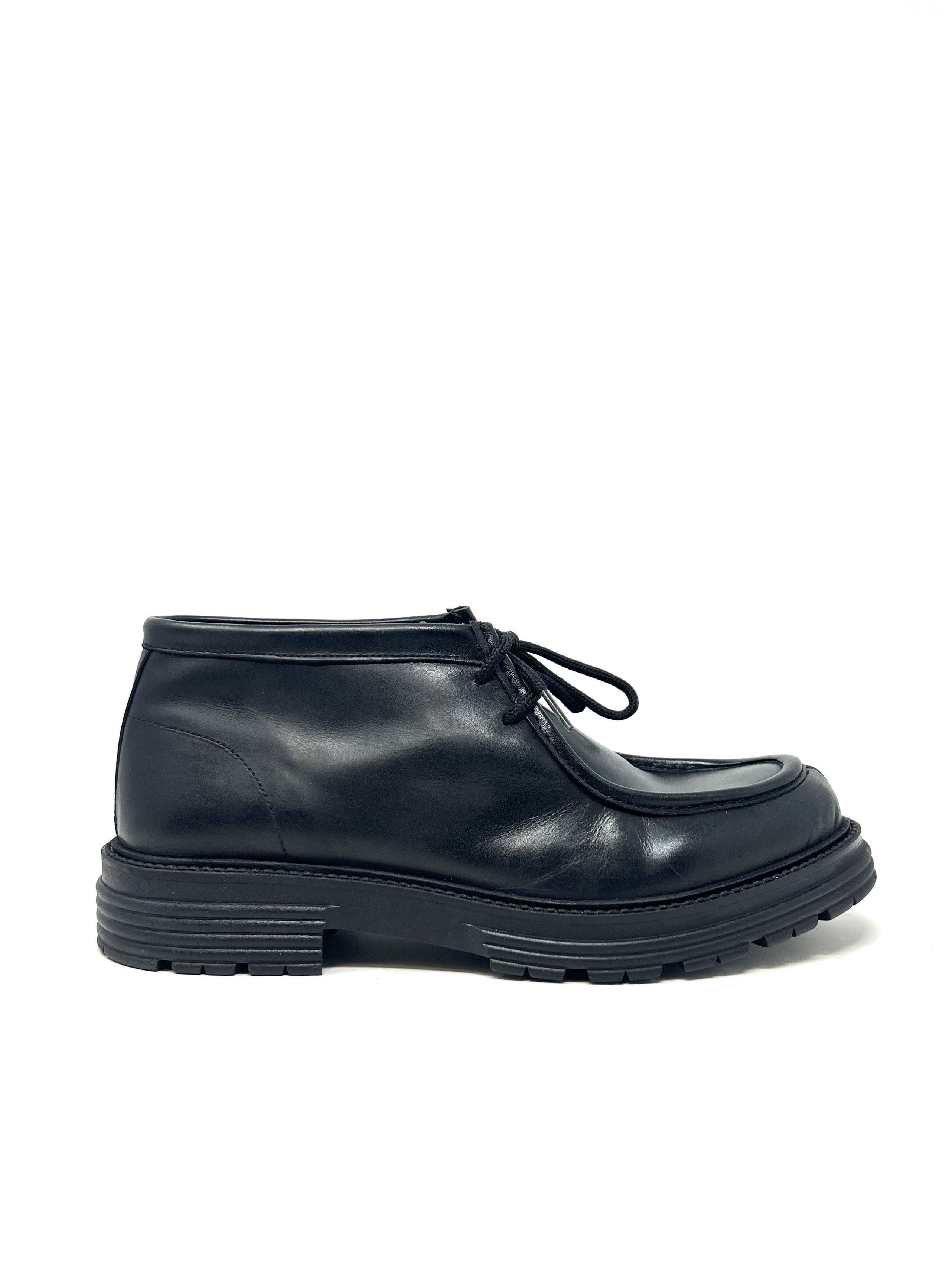 Scarpa ingegnere pelle nero - CC634