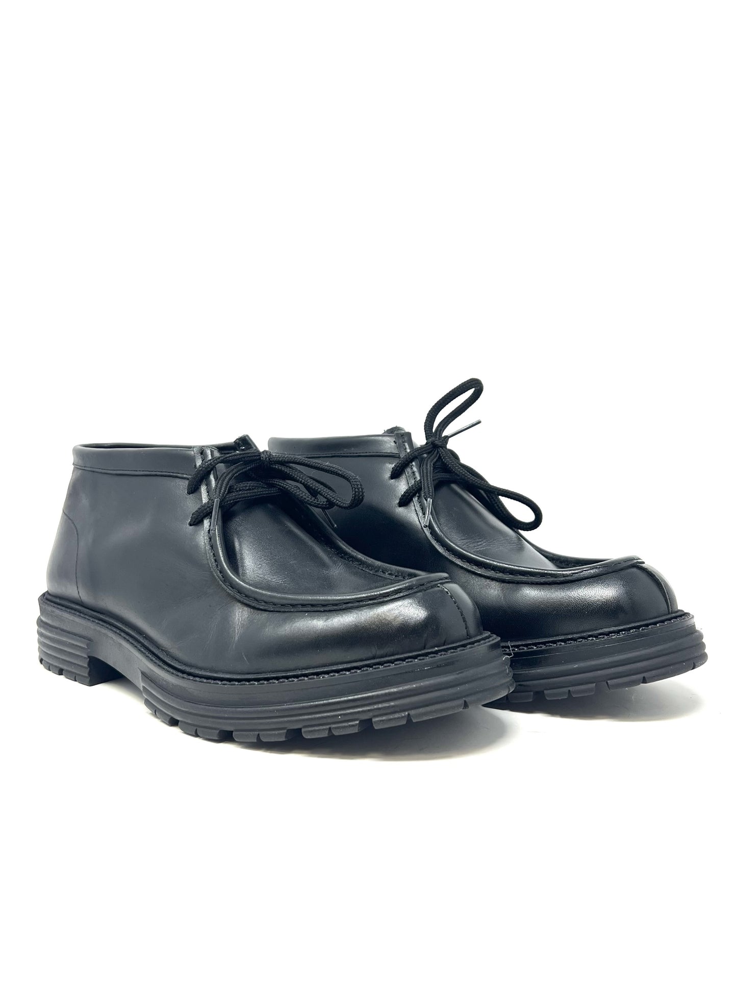 Scarpa ingegnere pelle nero - CC634