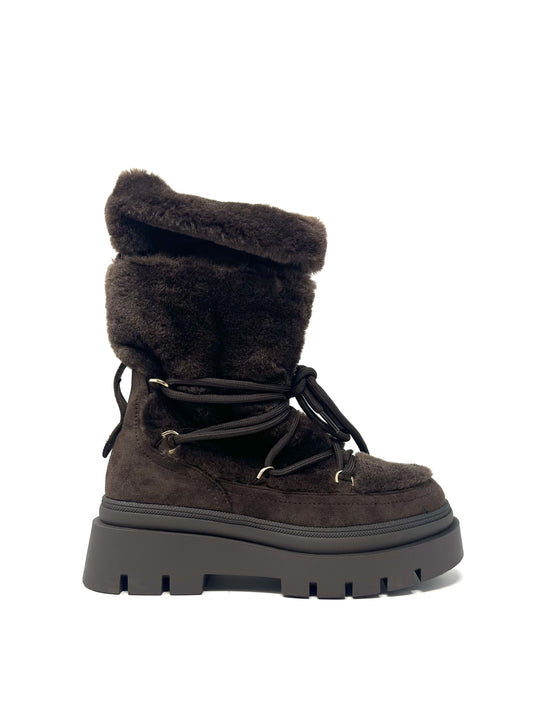 Scarponcino in ecopelliccia color t.moro - A61M