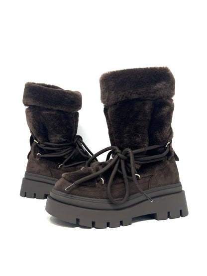 Scarponcino in ecopelliccia color t.moro - A61M