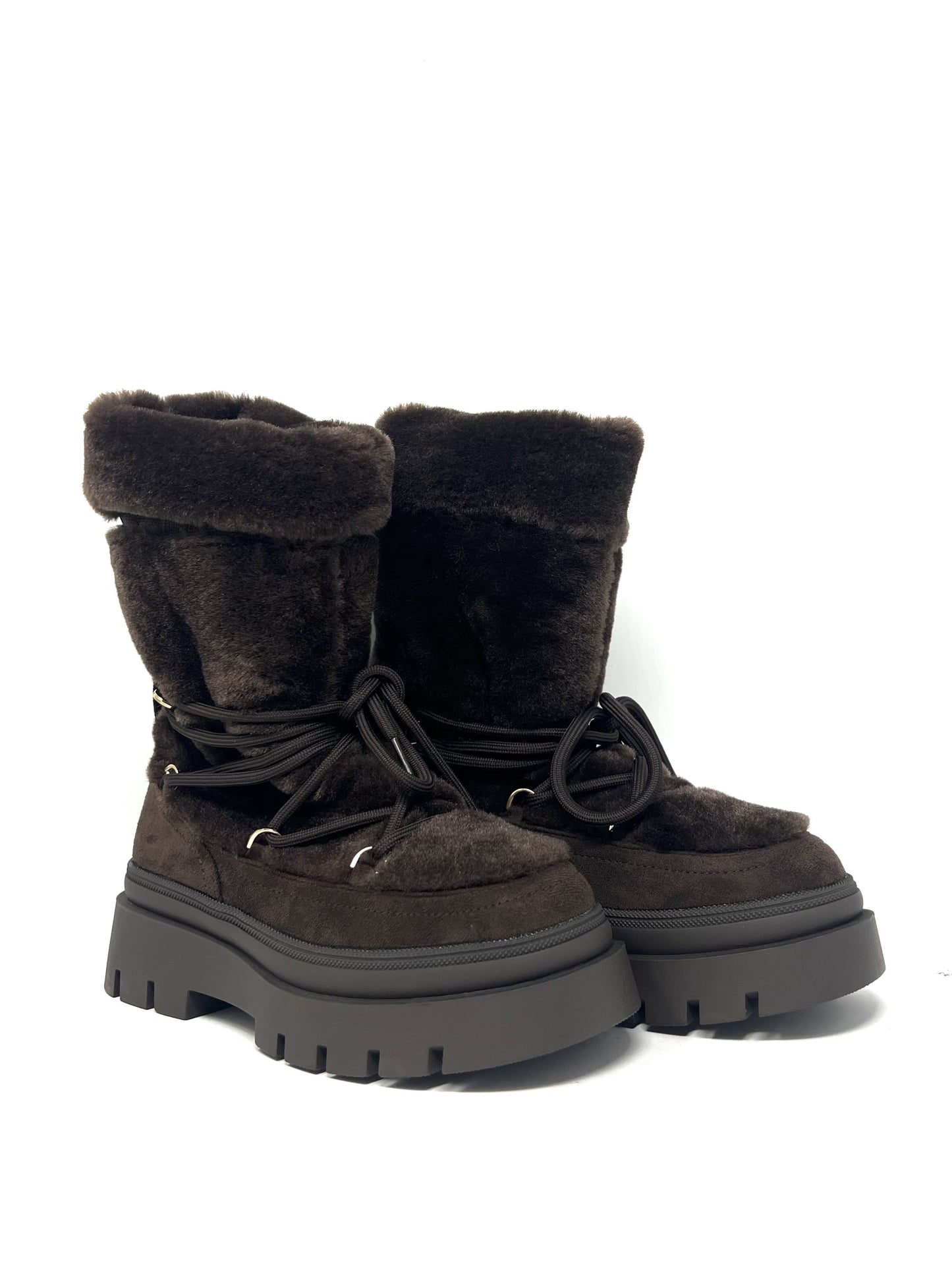 Scarponcino in ecopelliccia color t.moro - A61M