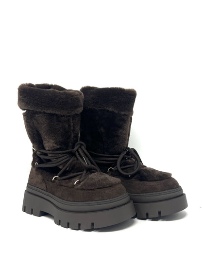 Scarponcino in ecopelliccia color t.moro - A61M