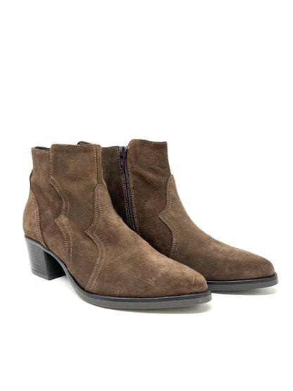 Tronchetto camoscio marrone - I58190