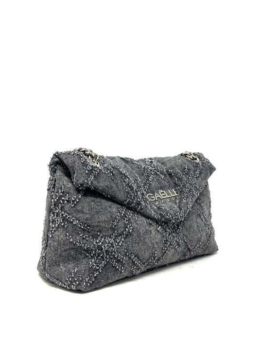Regular shopper sfrangiato denim grigio - GAC2402