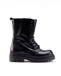 Anfibio in pelle nero fondo chunky - BVN2040