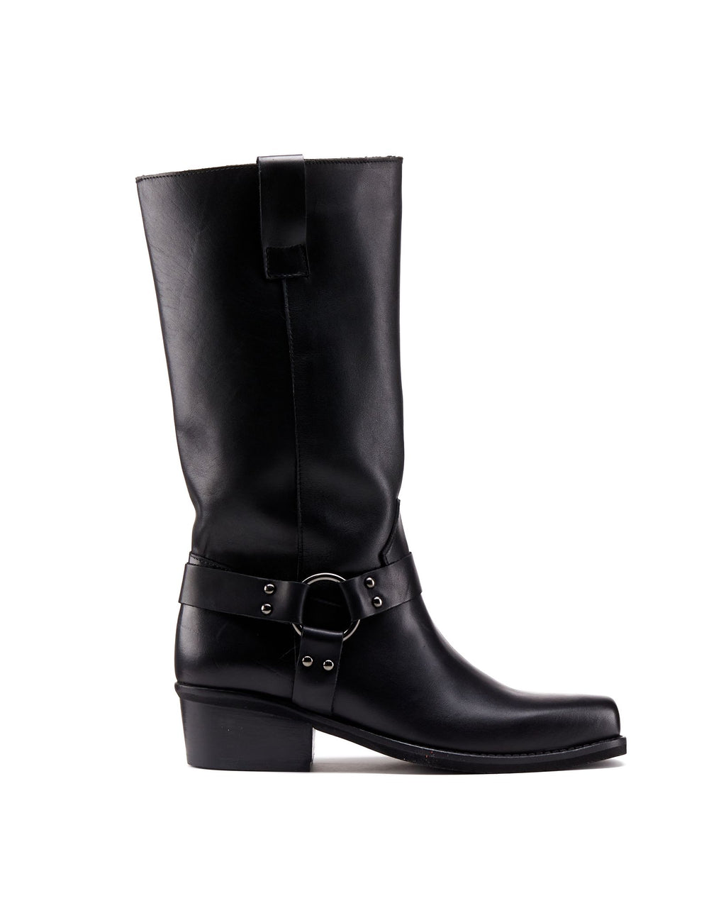 Biker boots pelle nero -800NE