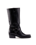Biker boots pelle nero -800NE