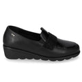 Mocassino in nappa nero con dettaglio V_VS10309AE