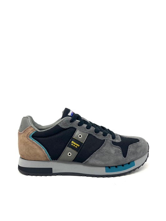 Sneakers Blauer Queens vienna dark grey militare -QUEENSO