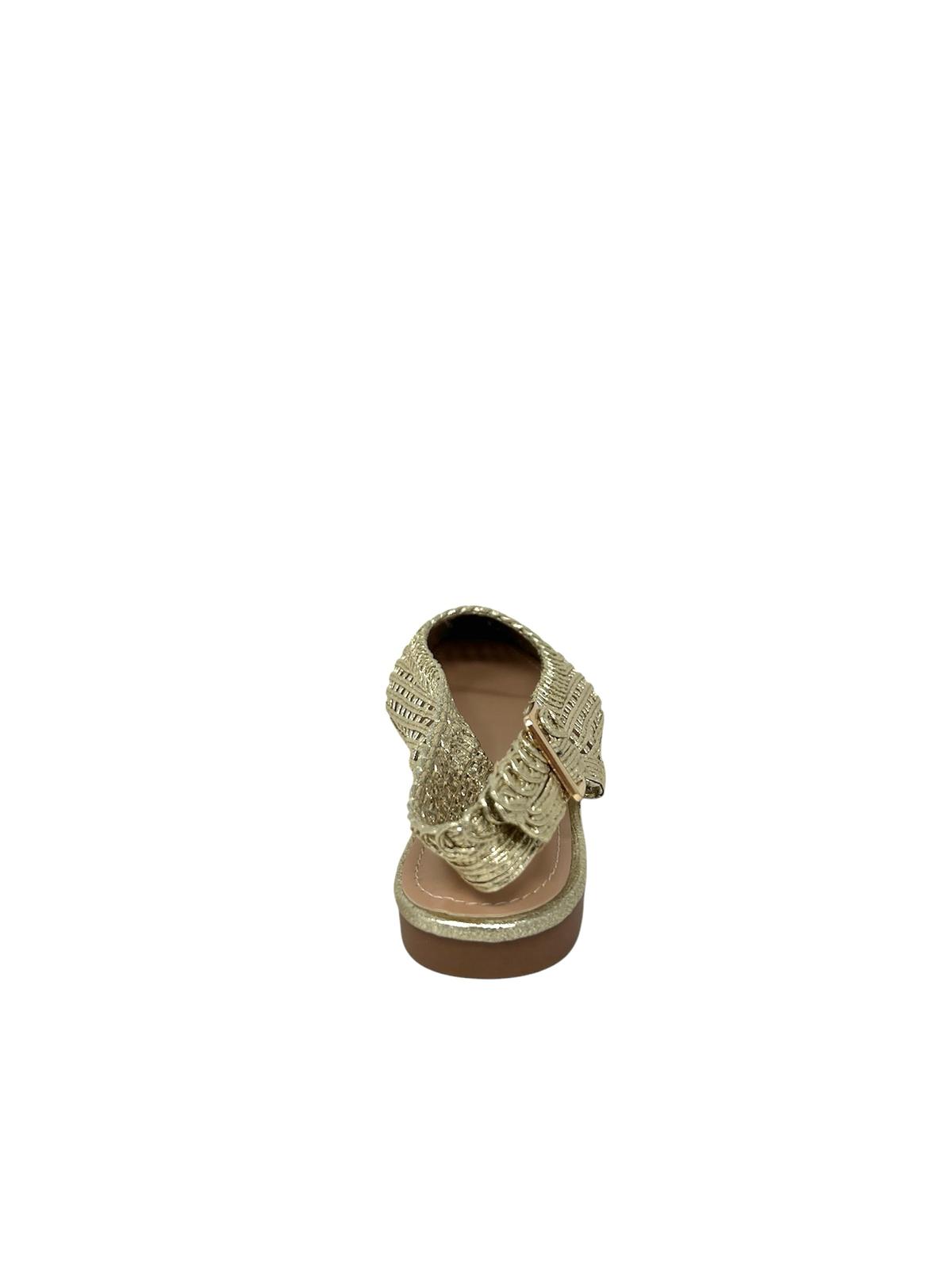 Sabot basso intrecciato oro - 2455ORO