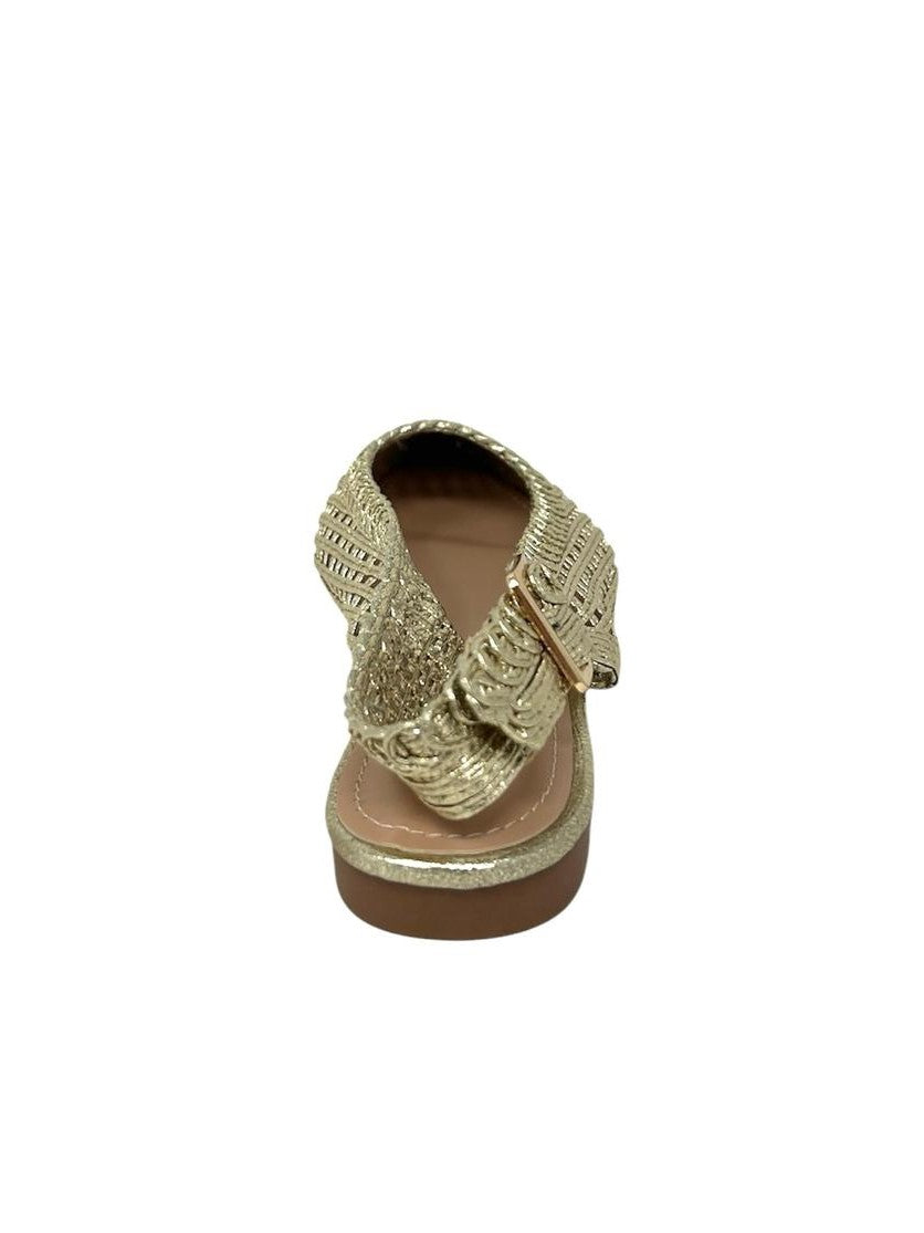 Sabot basso intrecciato oro - 2455ORO