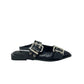 Slingback bassa con borchie nere - 2701NER