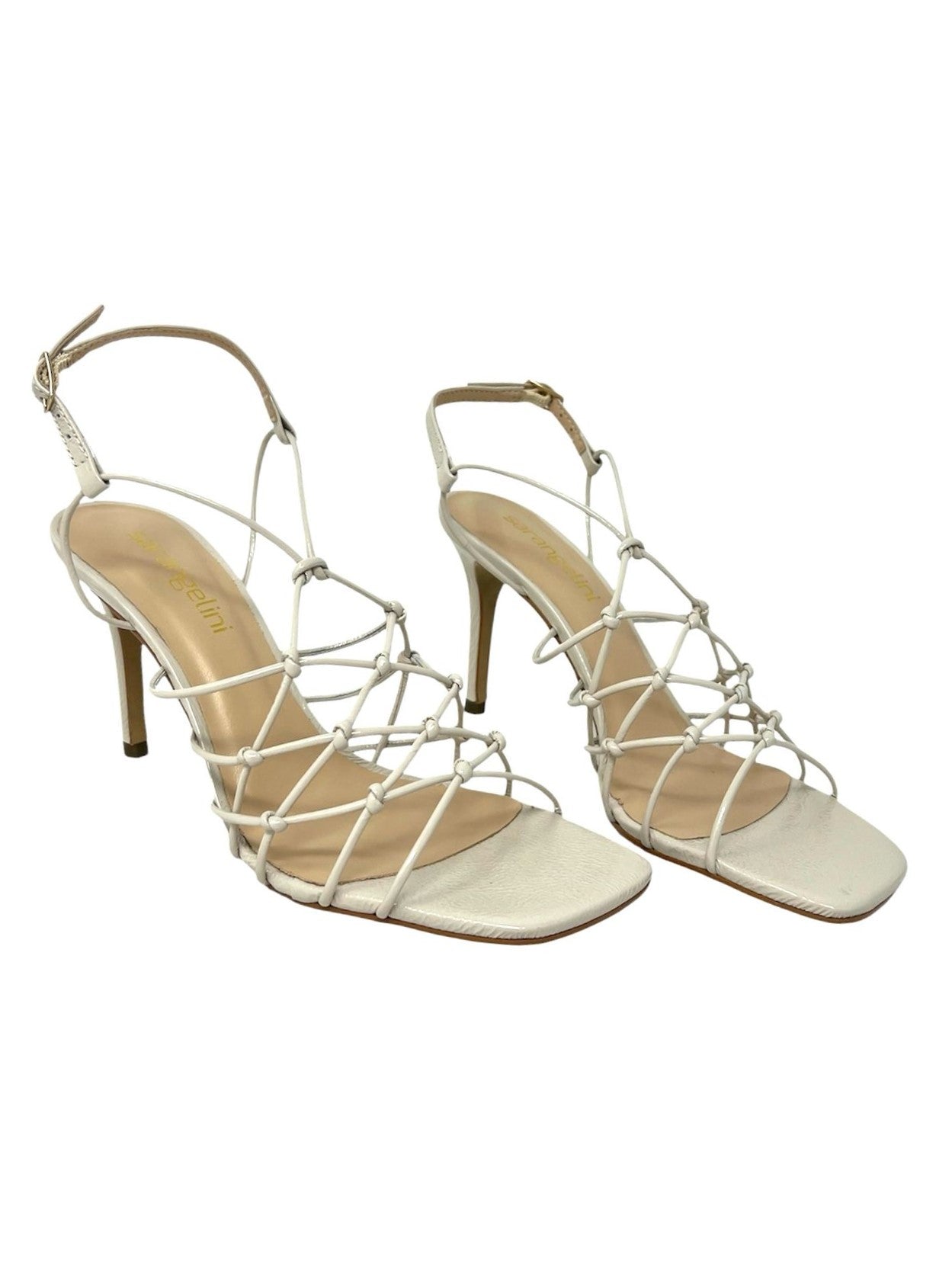 Decolletè a rete beige tacco 9cm - V_2597ADE