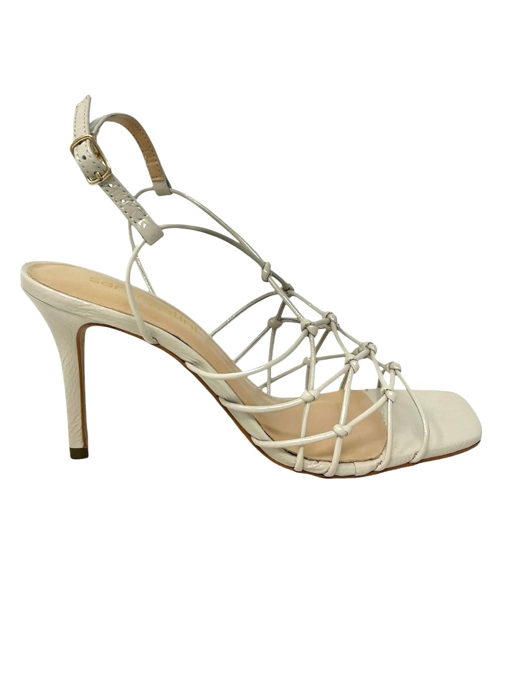 Decolletè a rete beige tacco 9cm - V_2597ADE