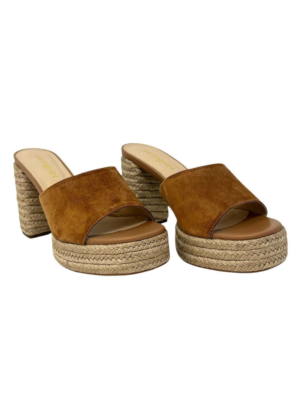 Zeppa alta con plateau tacco quadrato - 2606EZE