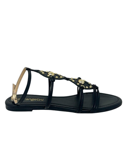 Sandalo basso con accessorio oro - 2563CSA