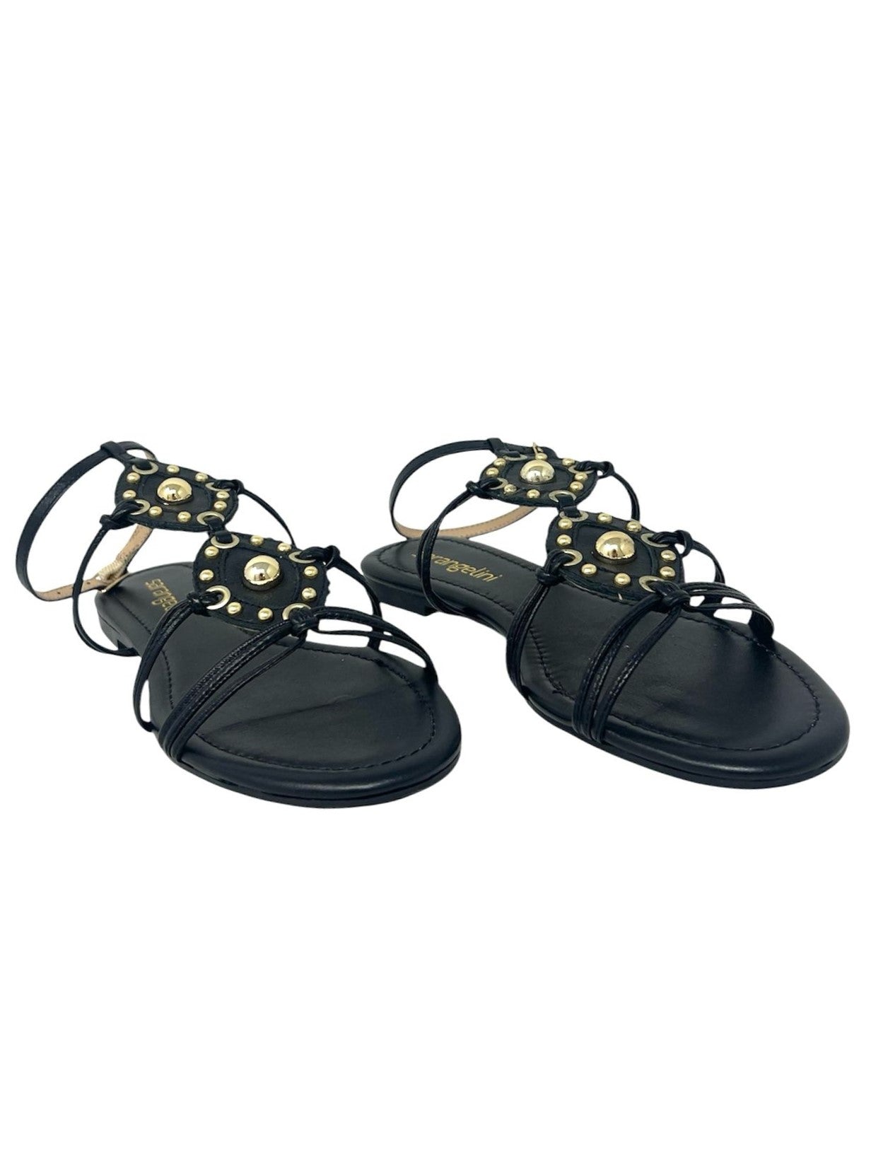 Sandalo basso con accessorio oro - 2563CSA