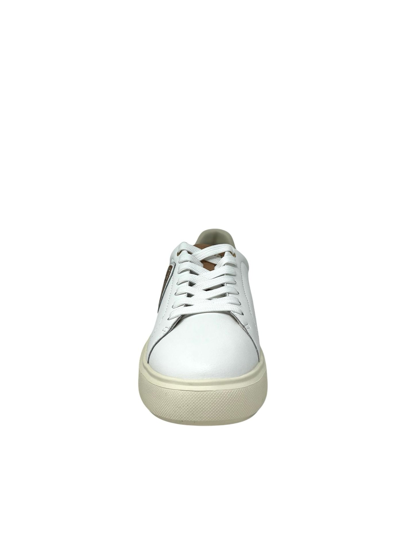Sneakers white/nude logo Blauer strass pelle - VENUS01