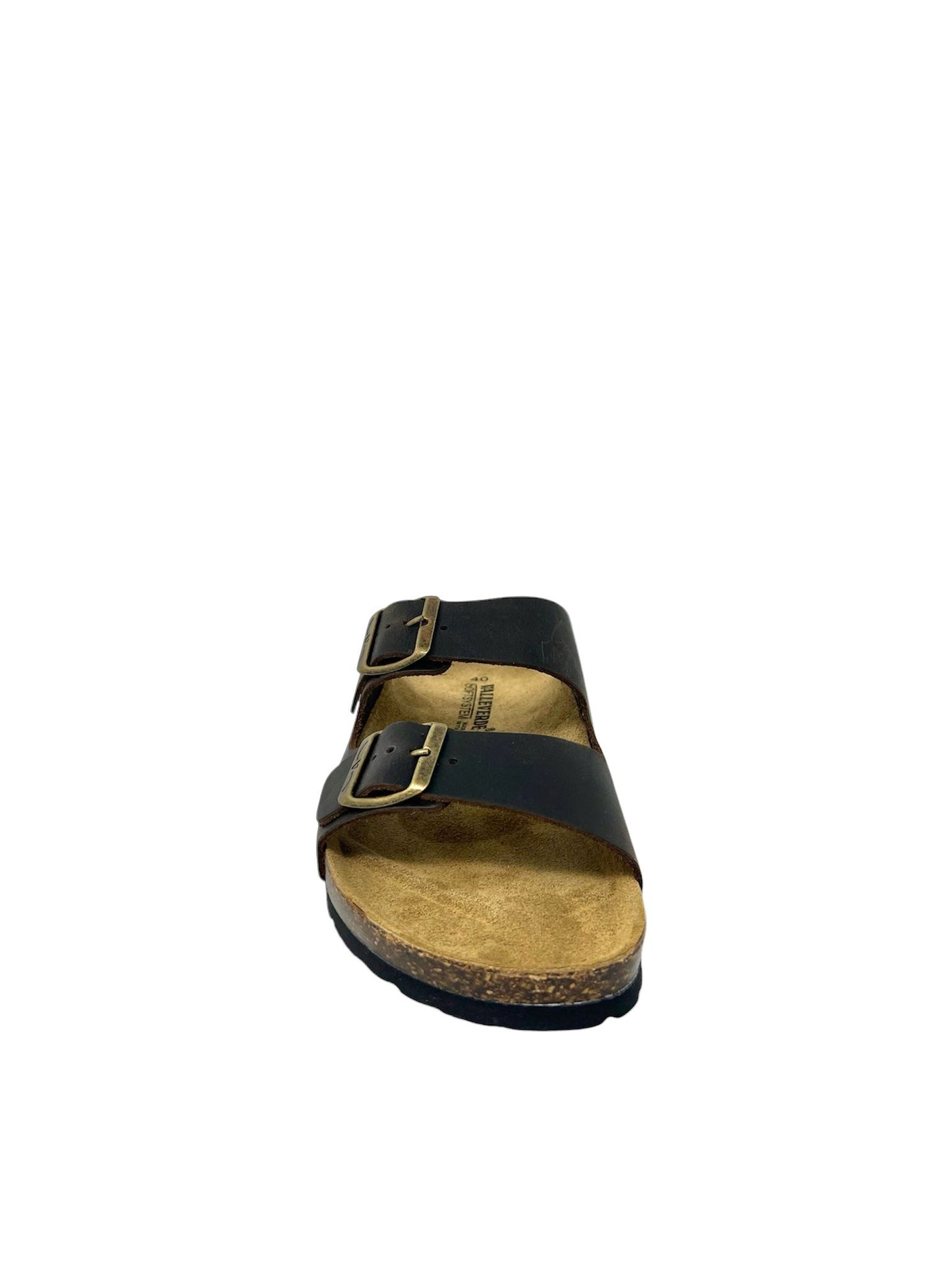 Ciabatta uomo doppio cinturino marrone - VH3292C
