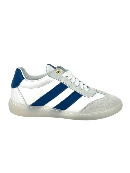 Sneakers Giada in pelle bianco/blu - GIADAB