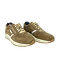 Sneakers uomo camoscio beige - V49904A