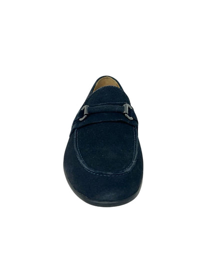 Mocassino uomo in camoscio blu - U55361Z