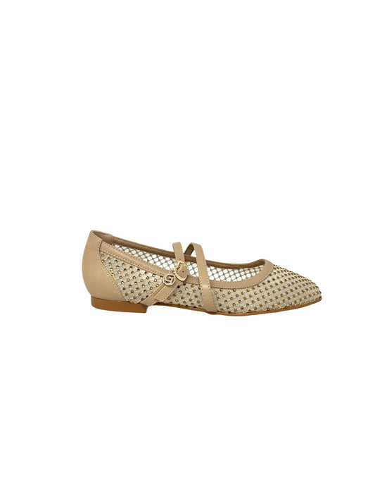 Ballerina a rete oro con strass - GD193O