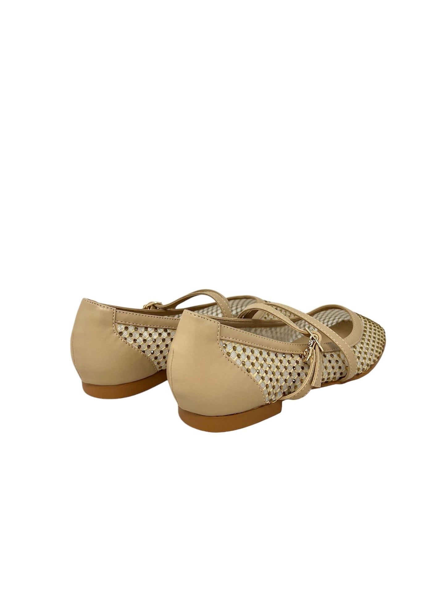 Ballerina a rete oro con strass - GD193O