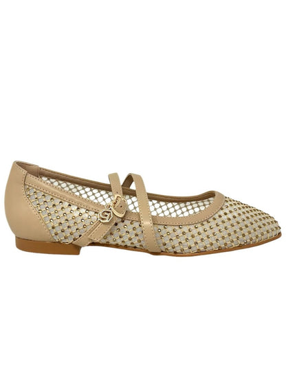 Ballerina a rete oro con strass - GD193O