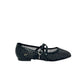 Ballerina a rete nero con strass - GD193N