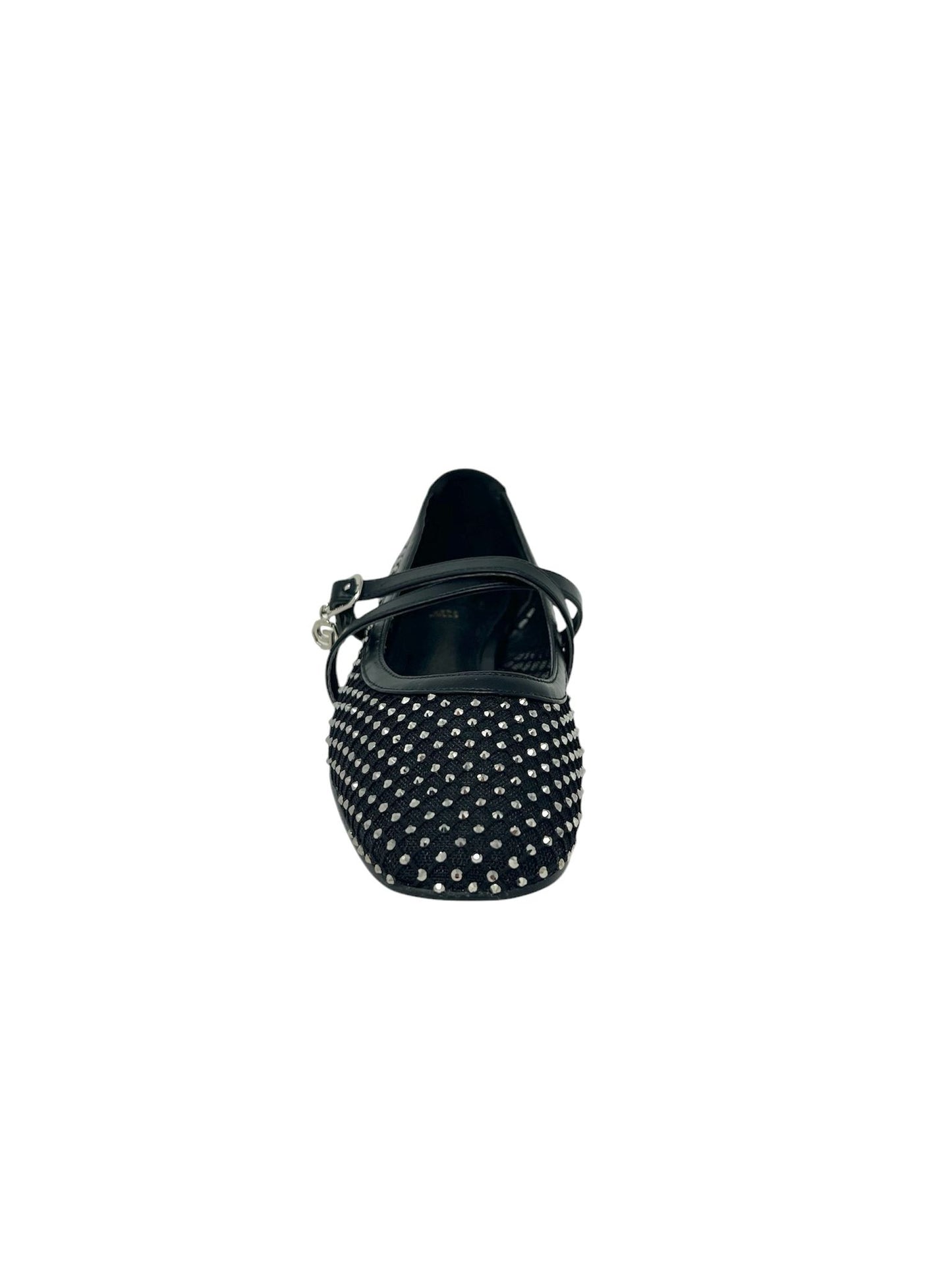 Ballerina a rete nero con strass - GD193N