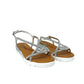 Ciabatta intrecciata silver - 24203S