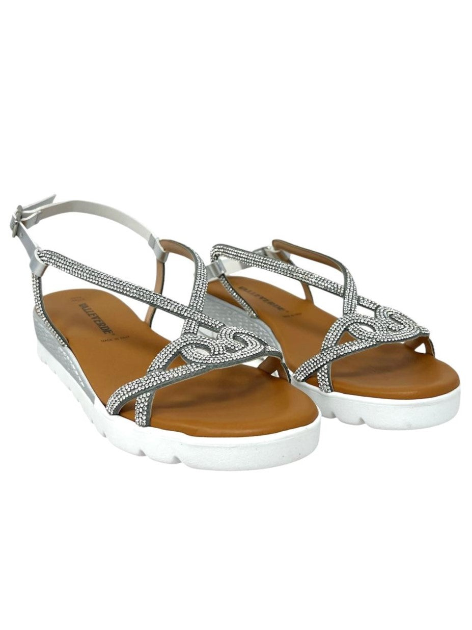 Ciabatta intrecciata silver - 24203S
