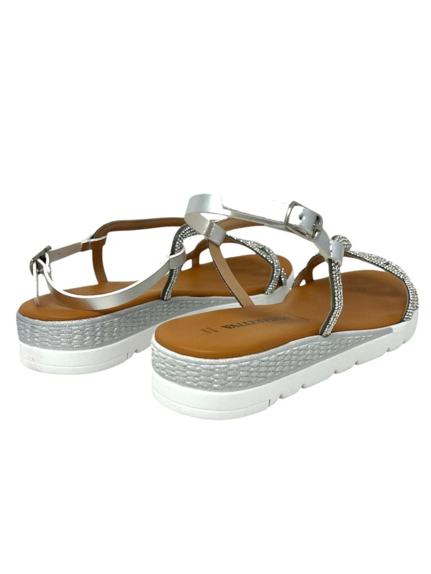Ciabatta intrecciata silver - 24203S