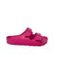 Ciabatta doppio cinturino colore fuxia - 59100