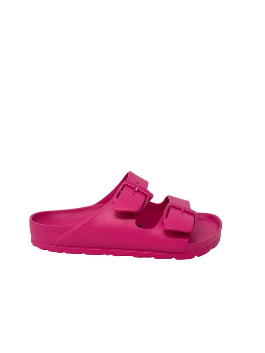 Ciabatta doppio cinturino colore fuxia - 59100