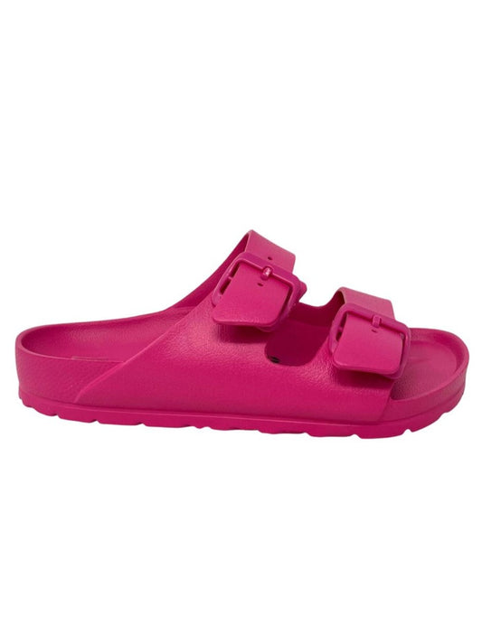 Ciabatta doppio cinturino colore fuxia - 59100